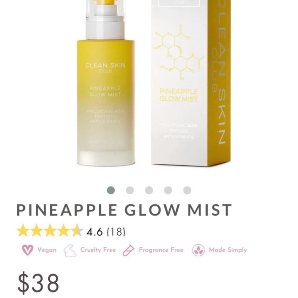 Clean Skin Club Pineapple Glow mist